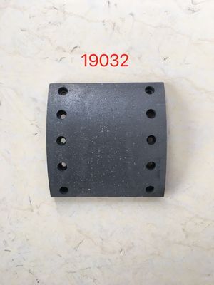 Αριθμός ΟΕ WVA19032 Πλακέτα πέδης μη αμίαντου για ευρωπαϊκά φορτηγά BPW180 204*180*10.7/17.8